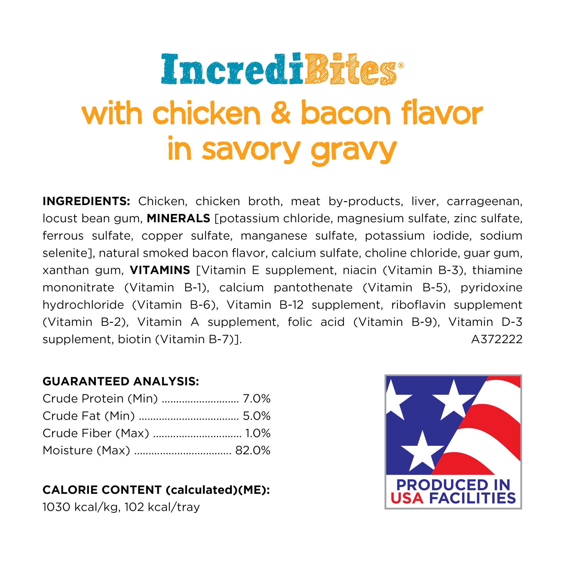slide 3 of 7, Beneful IncrediBites Pate Wet Dog Food for Small Dogs with Chicken and Bacon Flavor in a Savory Gravy, 3.5 oz