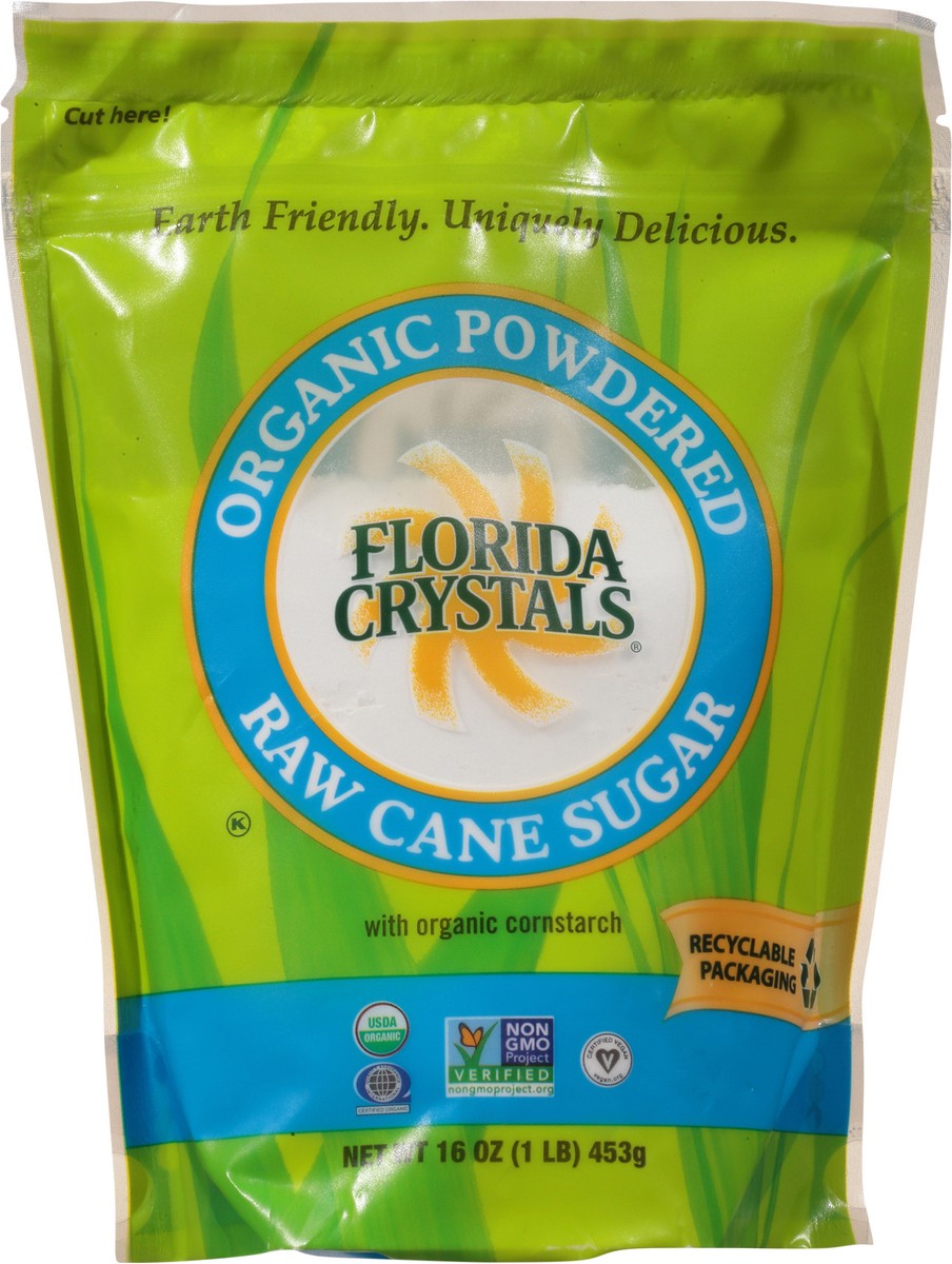 slide 4 of 7, Florida Crystals Organic Powdered Raw Cane Sugar - 1 LB, 1 lb