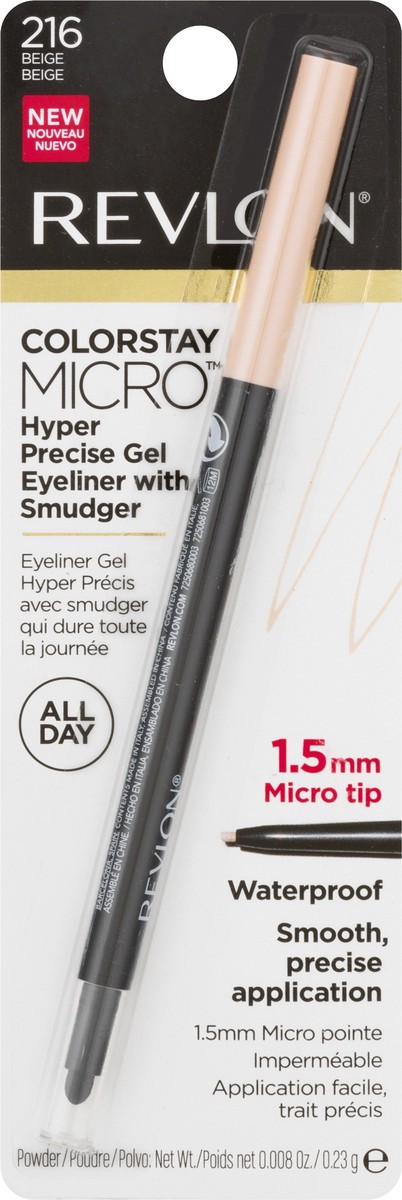 slide 1 of 9, Colorstay Micro Hyper Precise Gel Beige Eyeliner, 0.009 oz