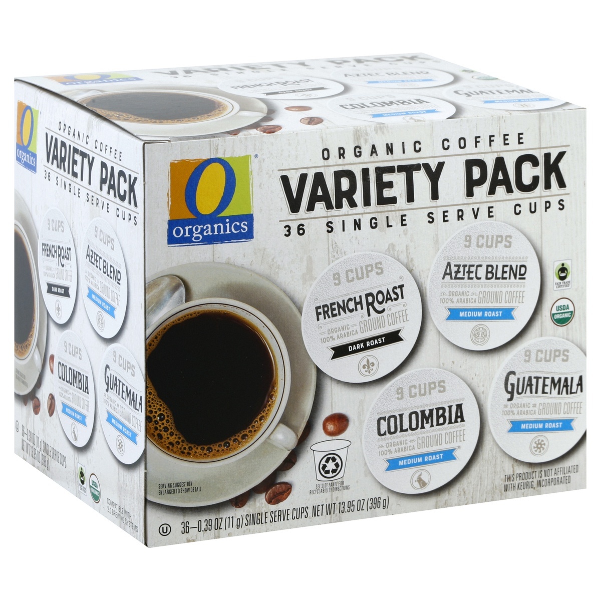 slide 1 of 1, O Orgnc Coffee Pods Variety Pack, 