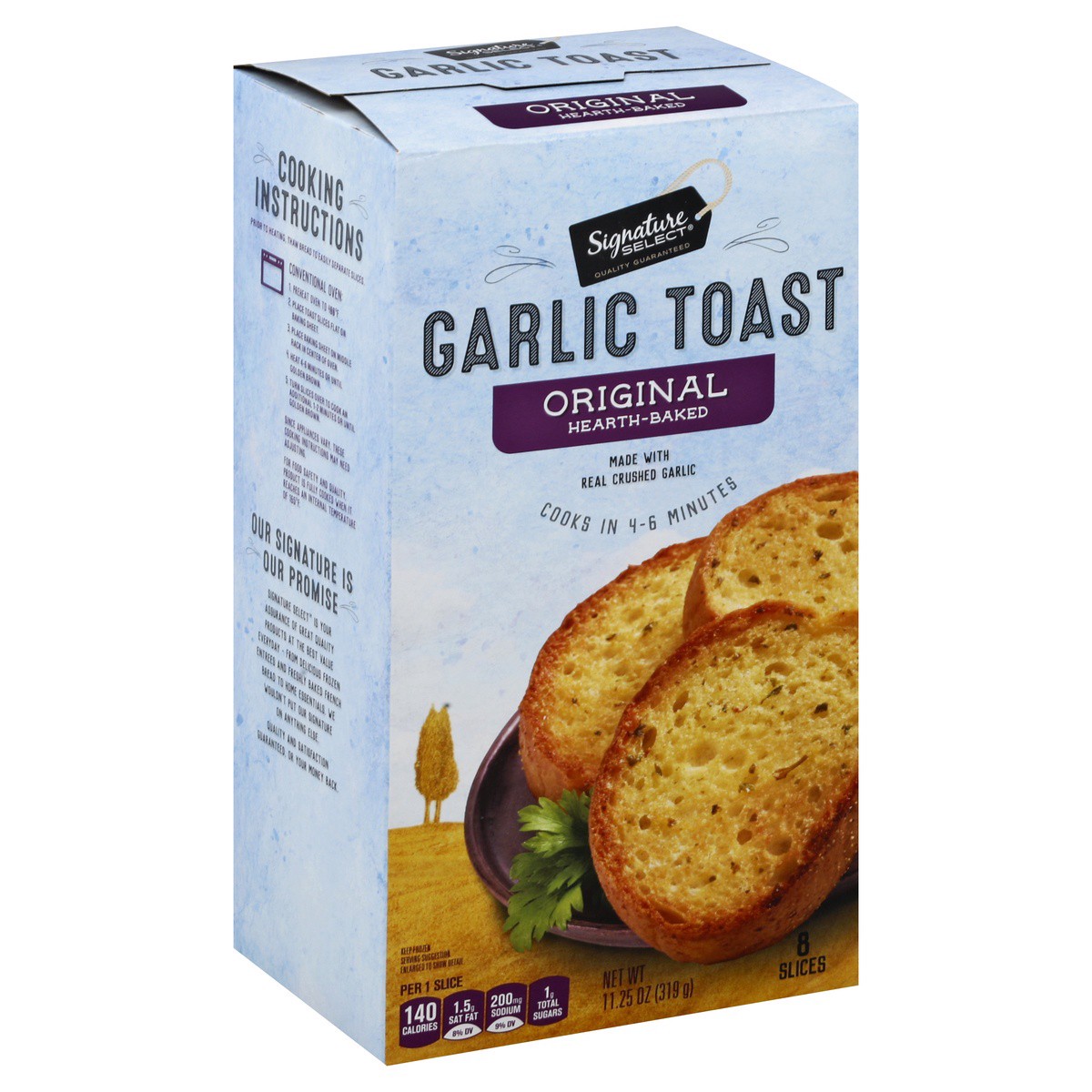 slide 1 of 5, Signature Select Hearth-Baked Style Five Cheese Garlic Toast 8 ea, 8 ct