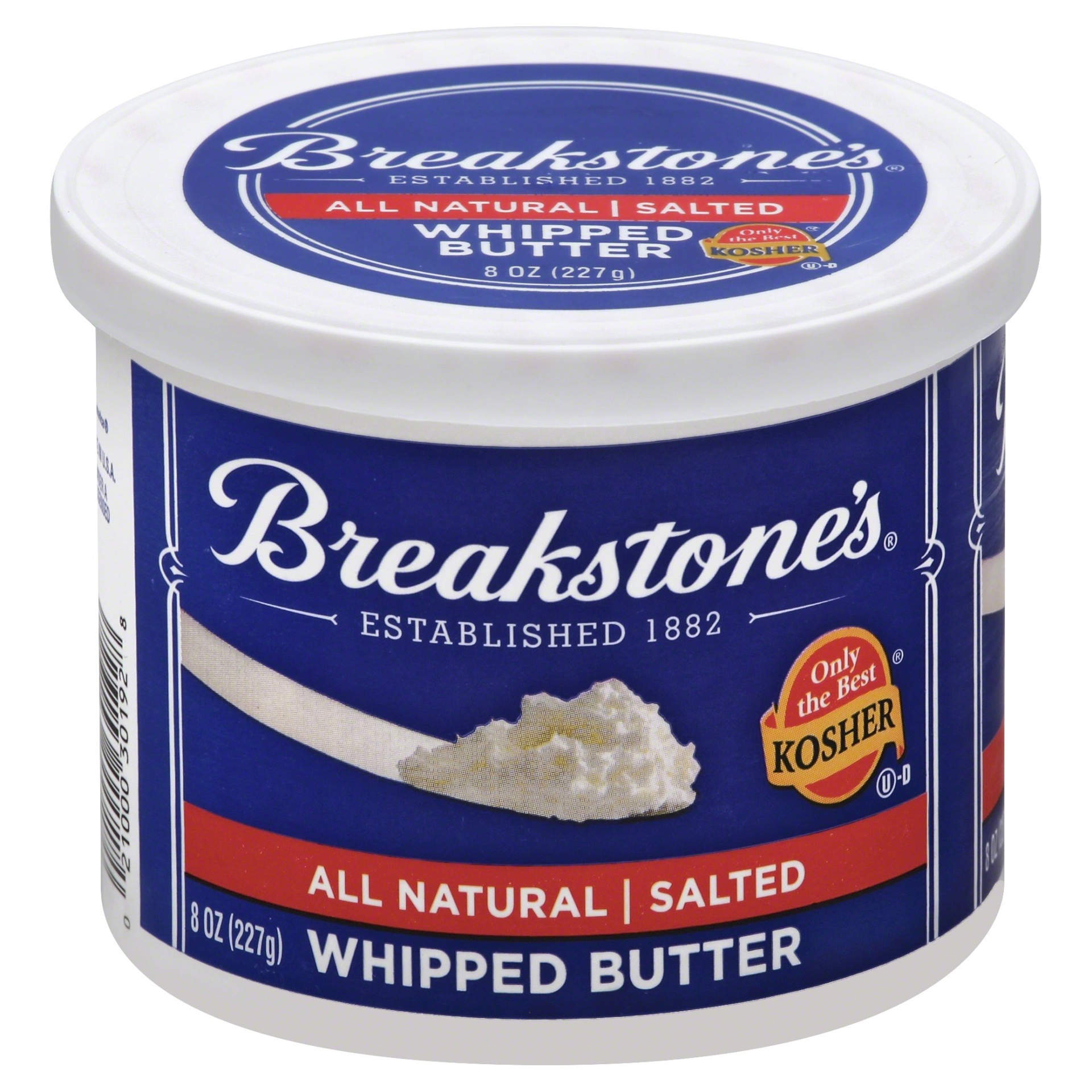 slide 1 of 2, Breakstone's All Natural Salted Whipped Butter, 8 oz