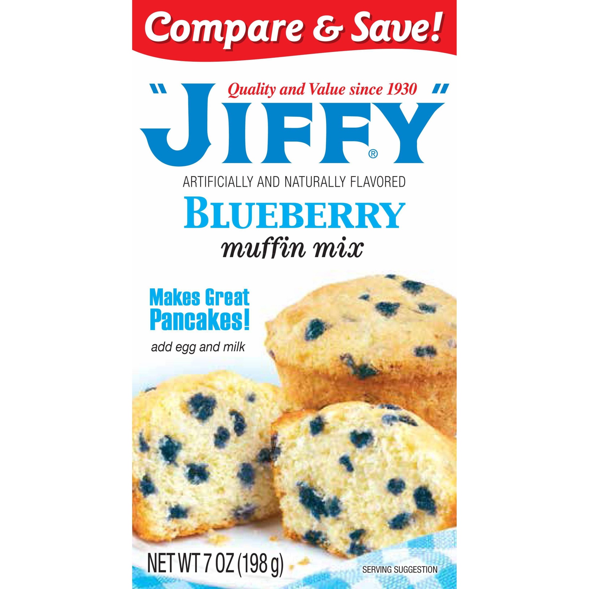 slide 1 of 1, Jiffy Blueberry Muffin Mix, 7 oz