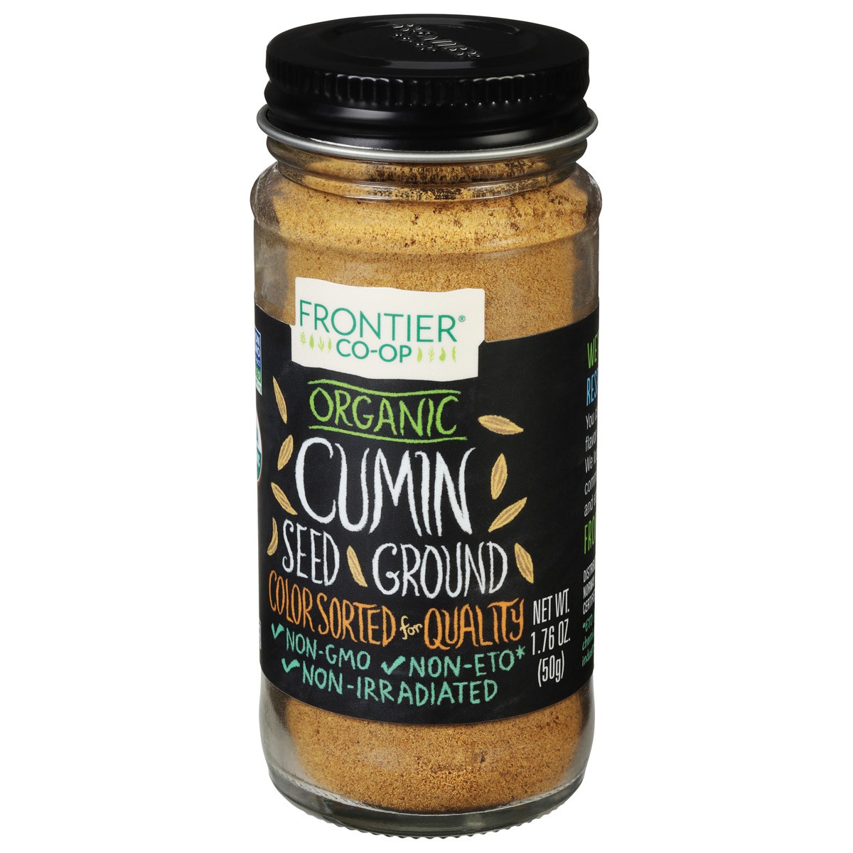 slide 3 of 9, Frontier Co-Op Organic Ground Cumin Seed 1.76 oz, 1.76 oz