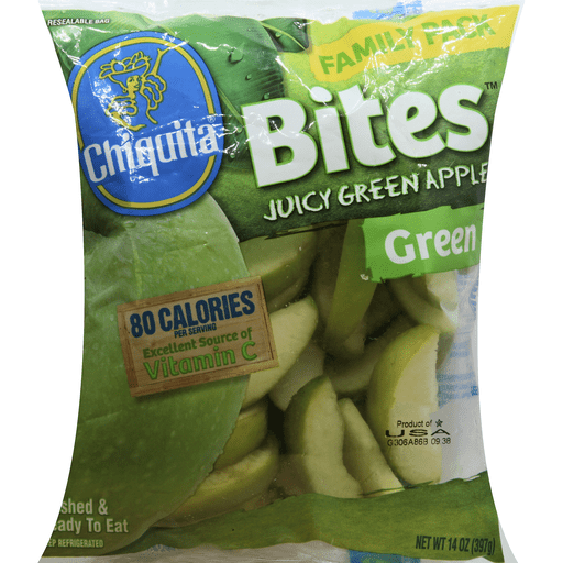 slide 3 of 3, Chiquita Red Apple Bites Family Pack, 14 oz