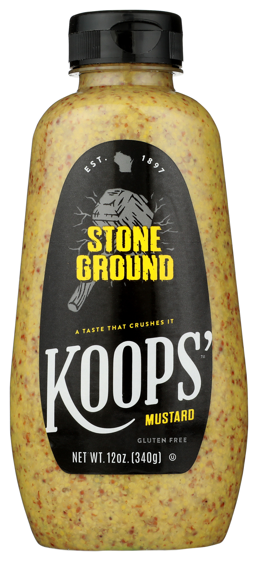 slide 1 of 5, Koops' Stone Ground Mustard 12 oz, 12 oz