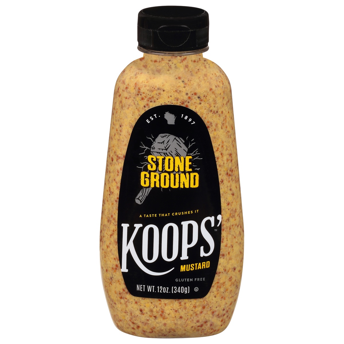 slide 1 of 1, Koops' Organic Stone Ground Mustard, 12 oz