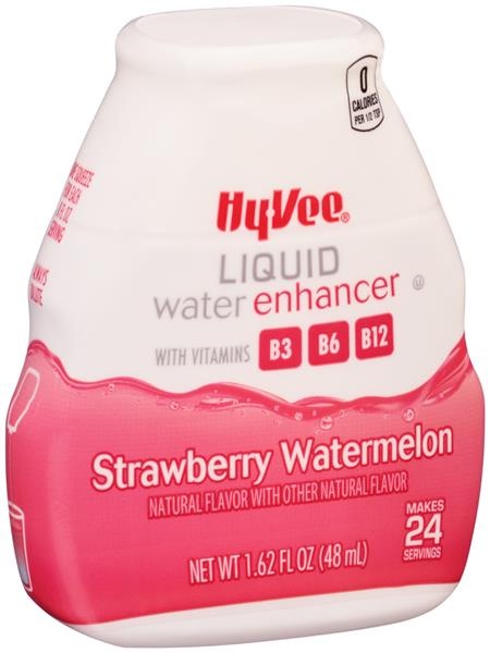 slide 1 of 1, Hy-vee Strawberry Watermelon Liquid Water Enhancer - 1.62 fl oz, 1.62 fl oz