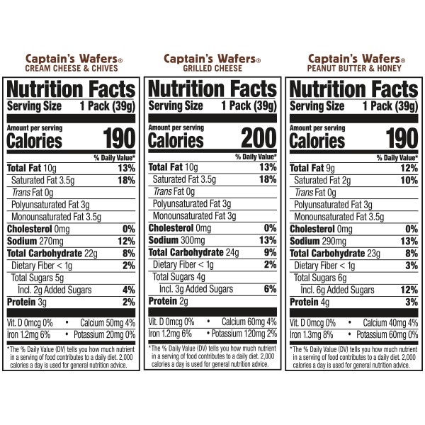 slide 2 of 25, Lance Captain's Wafers Sandwich Crackers Variety, 13.700 oz