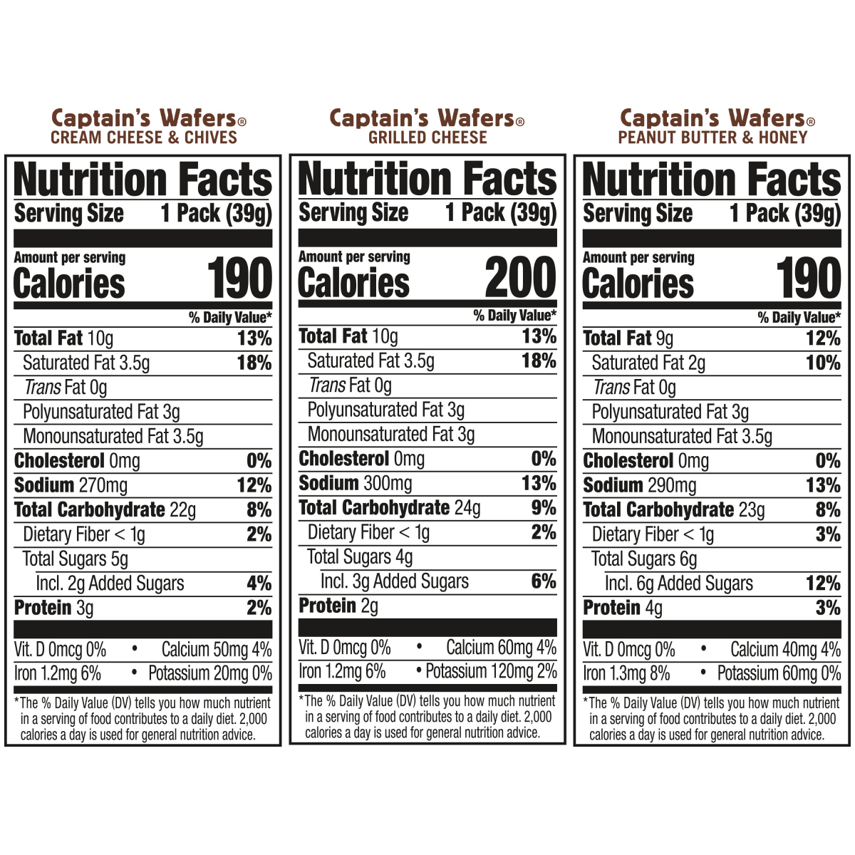 slide 20 of 25, Lance Captain's Wafers Sandwich Crackers Variety, 13.700 oz