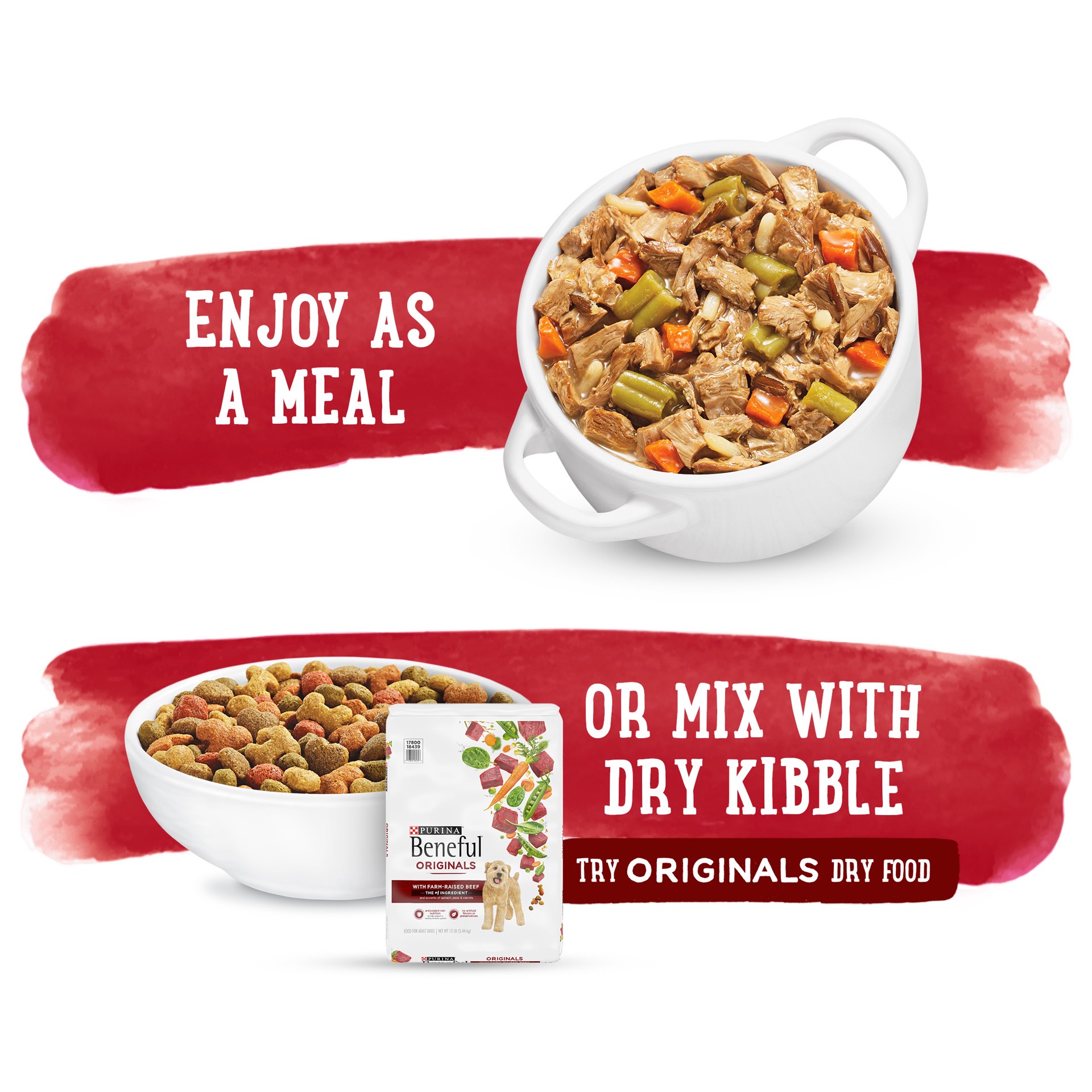 slide 5 of 9, Beneful Purina Beneful High Protein, Wet Dog Food With Gravy, Prepared Meals Beef & Chicken Medley, 10 oz