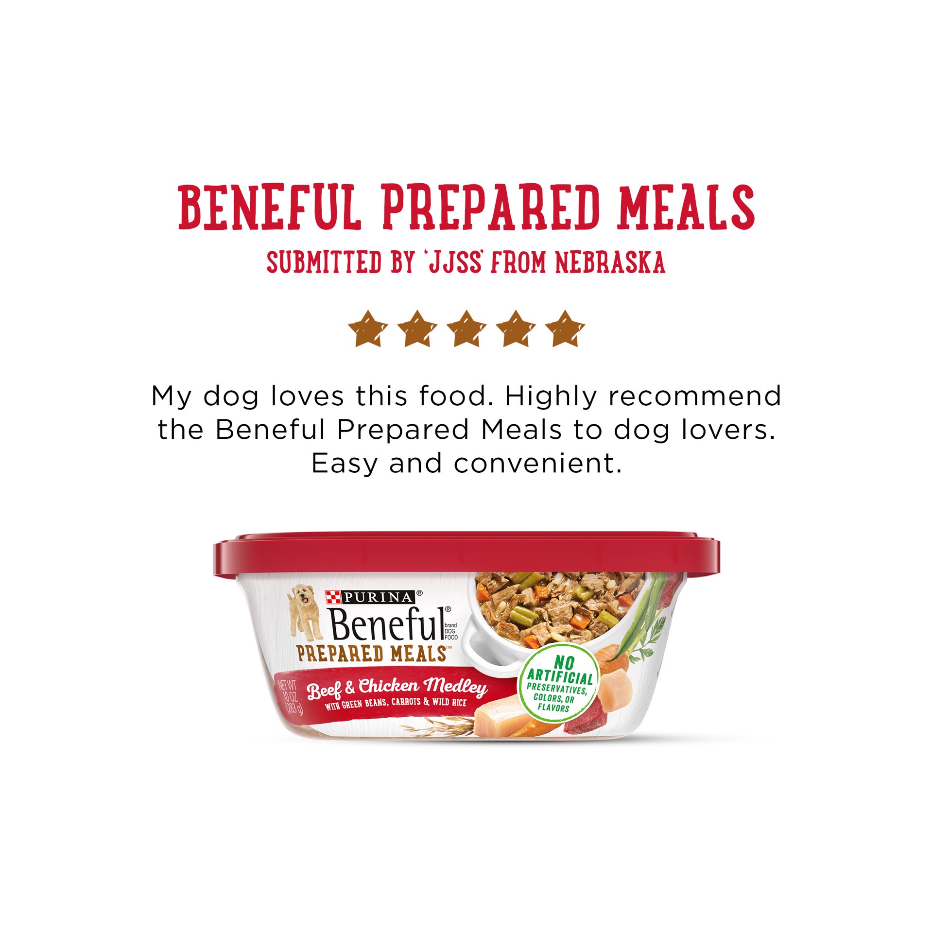 slide 6 of 9, Beneful Purina Beneful High Protein, Wet Dog Food With Gravy, Prepared Meals Beef & Chicken Medley, 10 oz