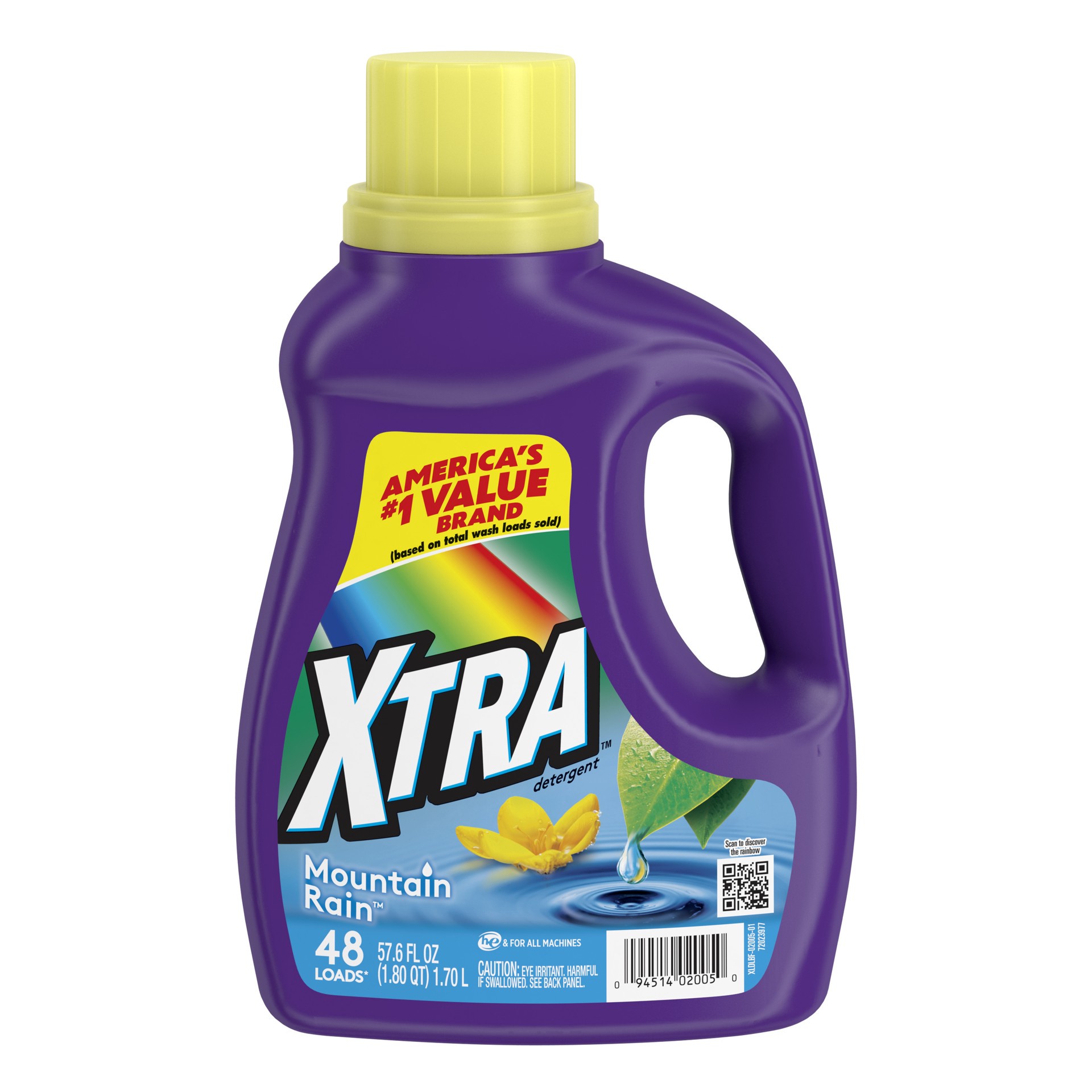 slide 1 of 1, XTRA Woodland Mist Laundry Detergent Liquid, 48 Loads, (57.6 Fl oz), 57.60 fl oz