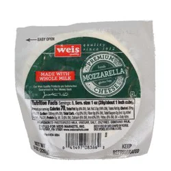 Weis Quality Whole Milk Mozzarella Gluten Free Cheese Ball