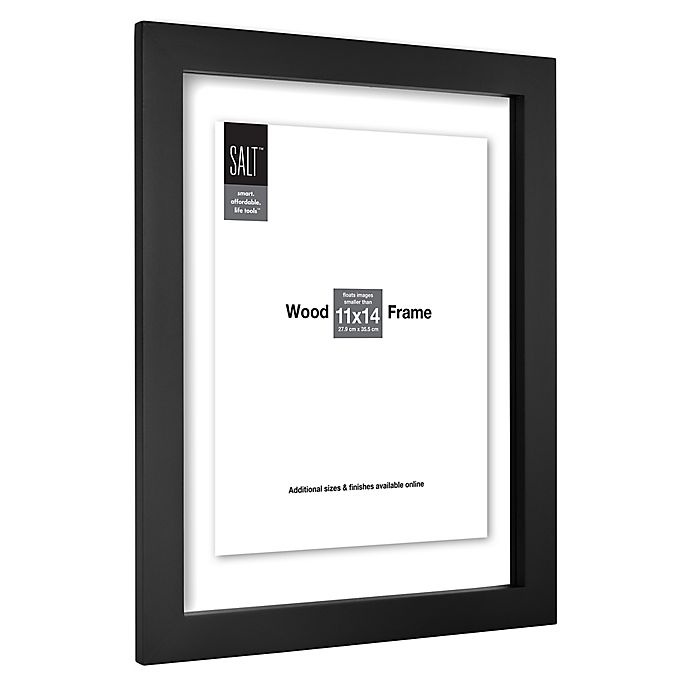 slide 2 of 2, SALT Floating Wall Picture Frame - Black, 11 in x 14 in