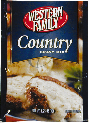 slide 1 of 1, Western Family Country Gravy Mix Packet, 1.25 oz