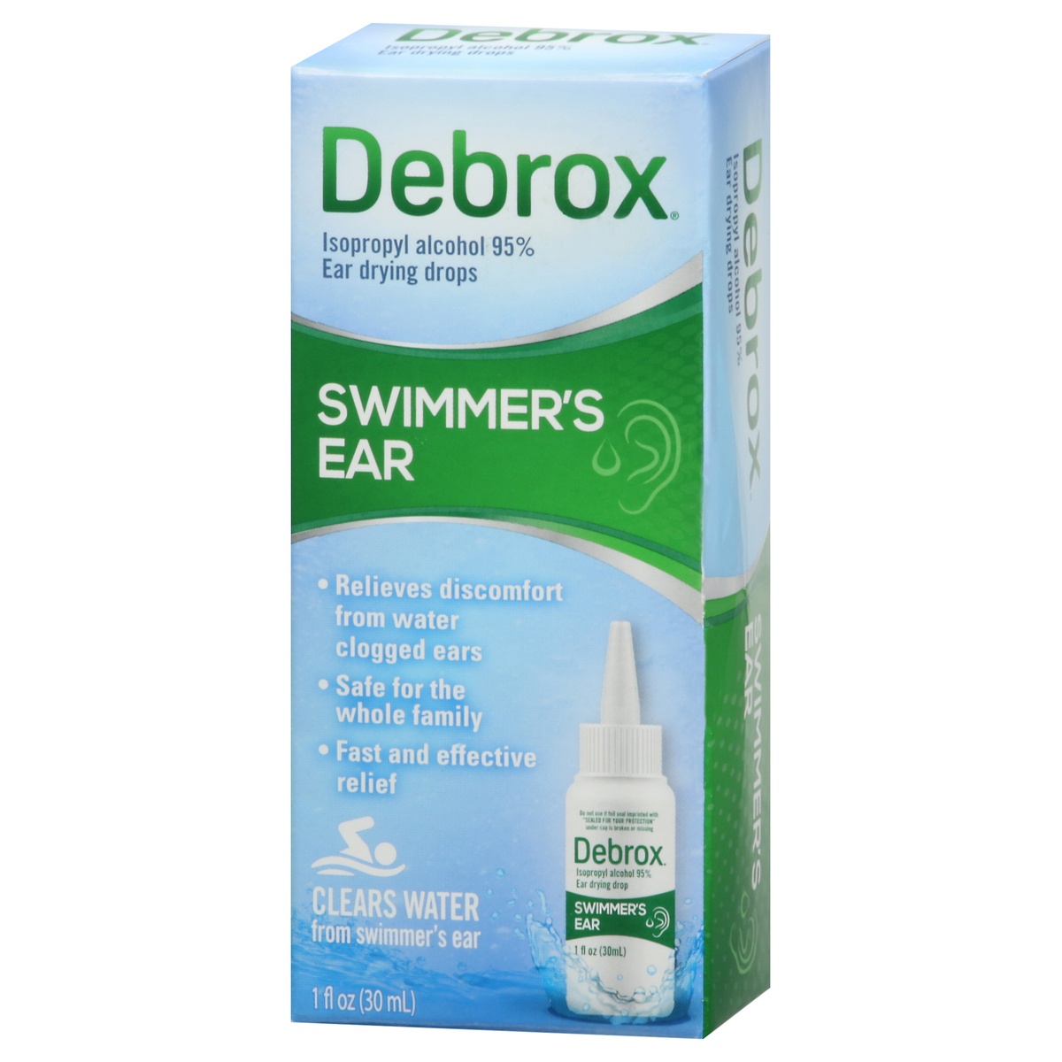 slide 3 of 10, Debrox Swimmer's Ear Relief Drops, 1 fl oz