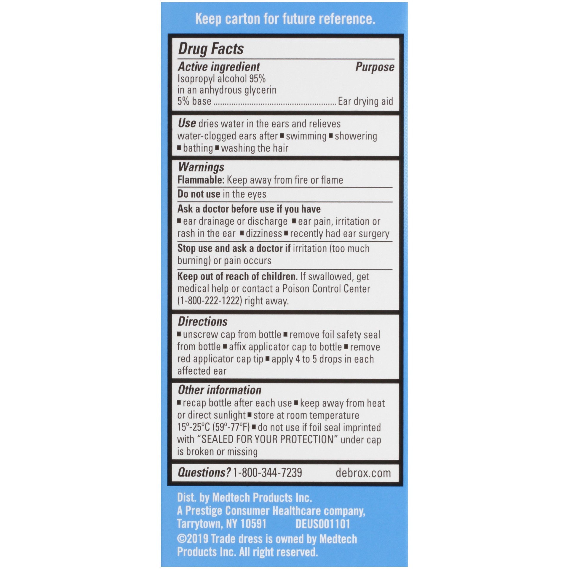 slide 3 of 11, Debrox Swimmer''s Ear Drops, Ear Drying Drops for Adults and Kids, 1 fl oz, 1 fl oz