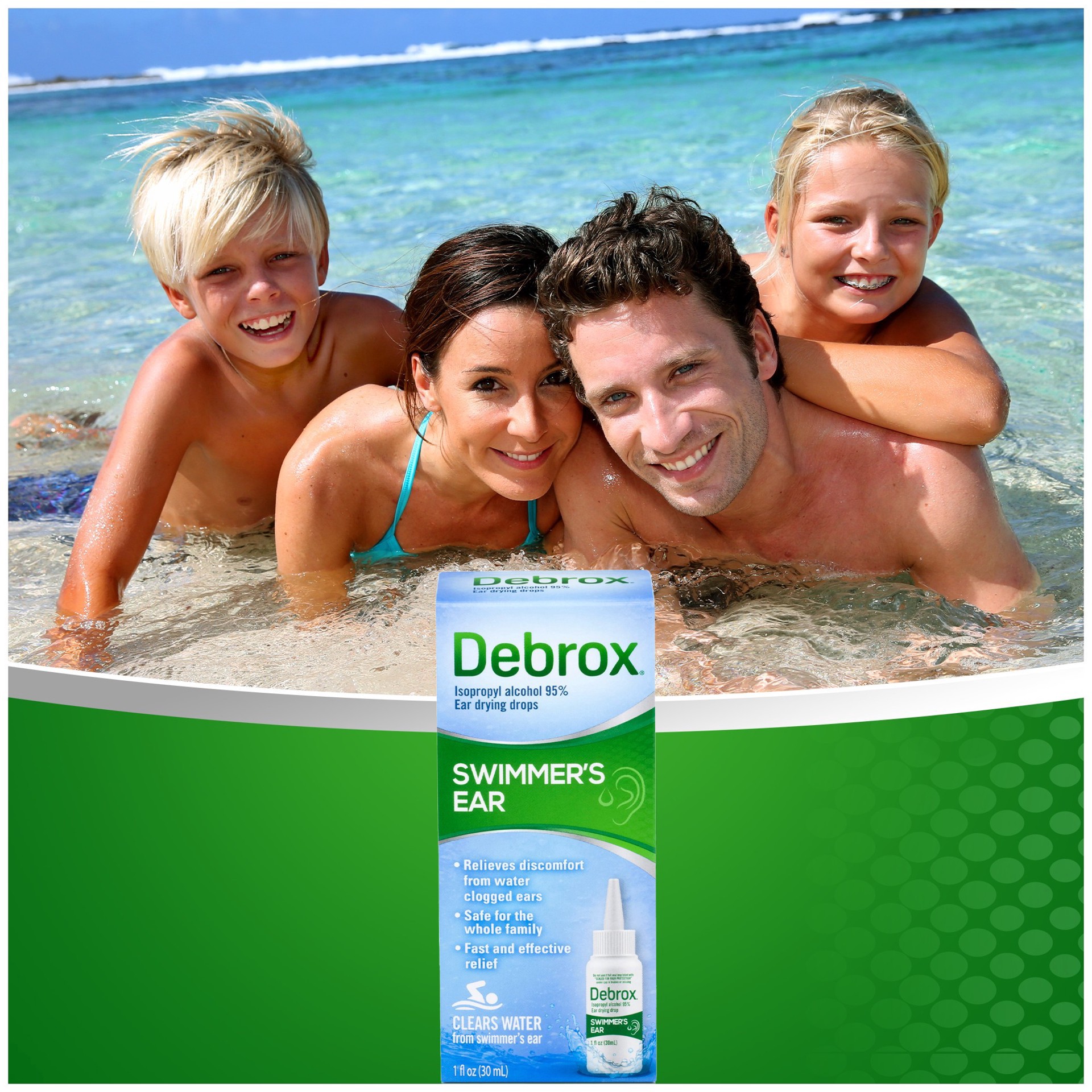 slide 8 of 11, Debrox Swimmer''s Ear Drops, Ear Drying Drops for Adults and Kids, 1 fl oz, 1 fl oz