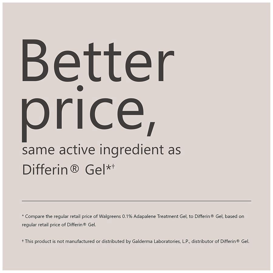 slide 5 of 5, Walgreens Adapalene Gel, 1.6 oz