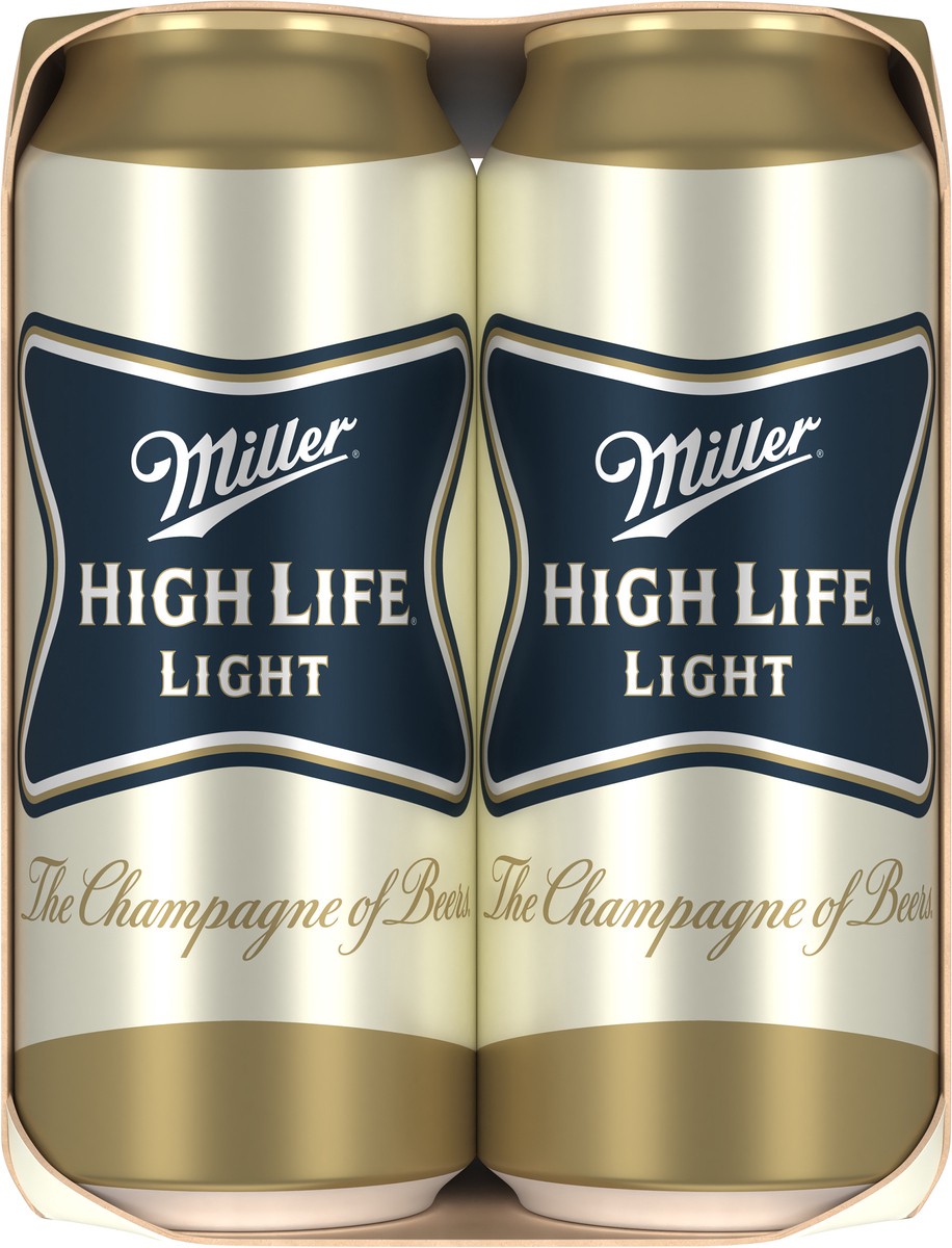 slide 7 of 13, Miller High Life Light Beer 6 - 16 fl oz Cans, 6 ct