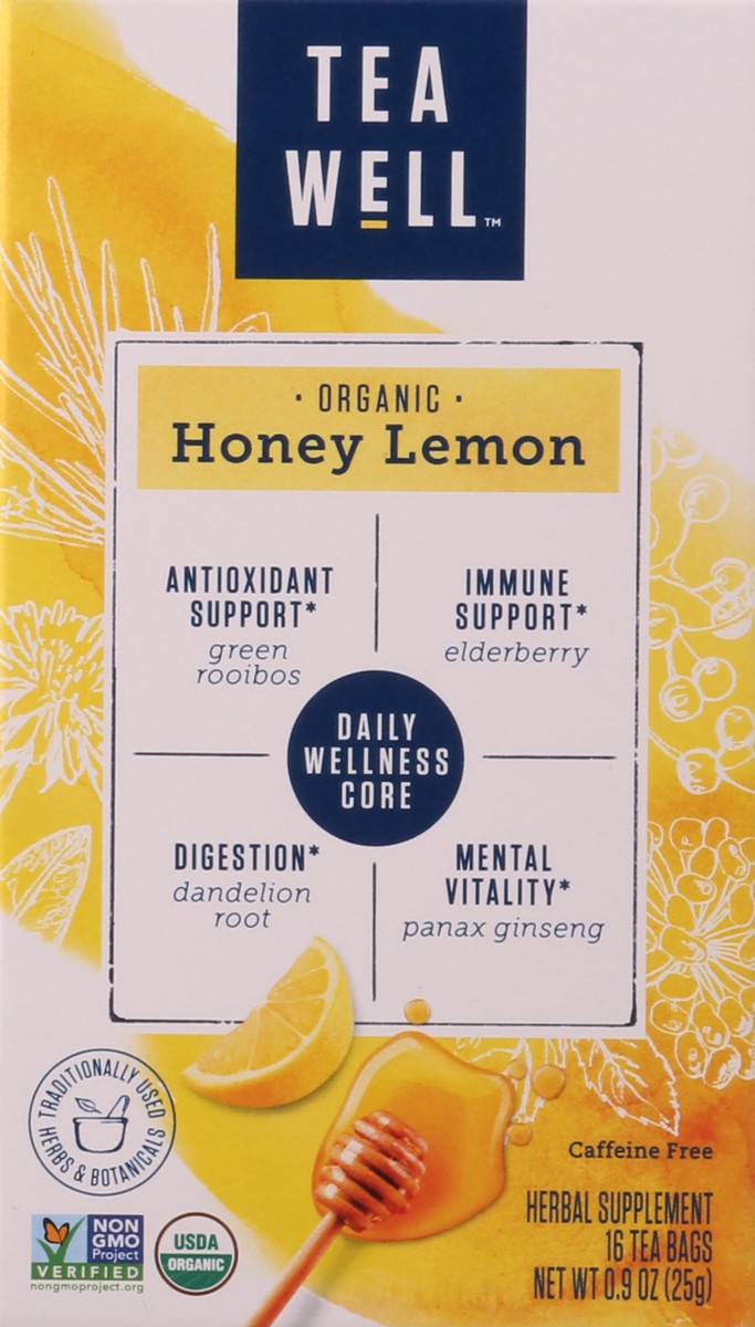 slide 4 of 4, Celestial Seasonings Honey Lemon Wellness Tea, 16 ct