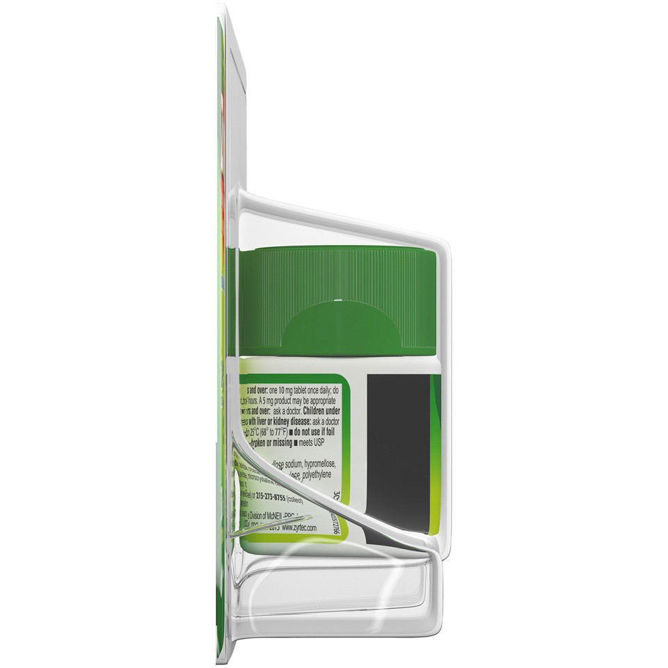 slide 2 of 6, Zyrtec Allergy Tablets, 10 mg, 30 Count, 30 ct