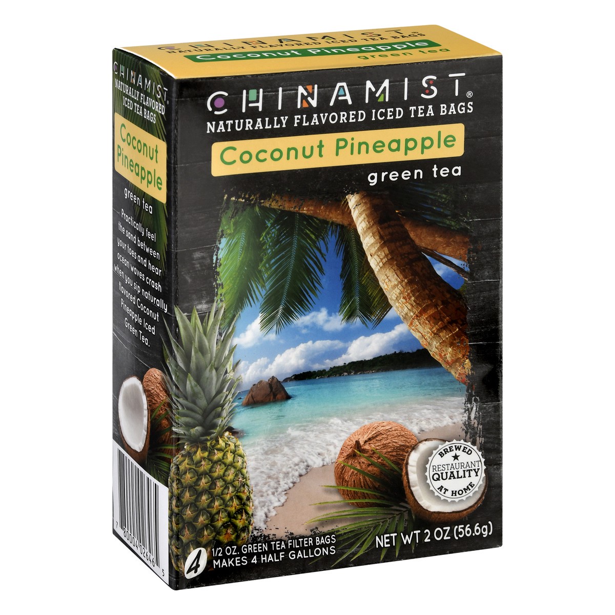 slide 9 of 9, China Mist Iced Tea Bags Coconut Pineapple Green Tea - 4 ct, 4 ct