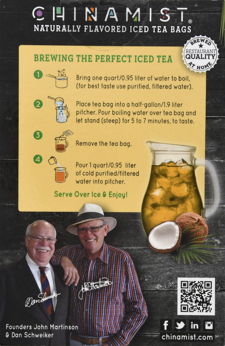 slide 2 of 9, China Mist Iced Tea Bags Coconut Pineapple Green Tea - 4 ct, 4 ct