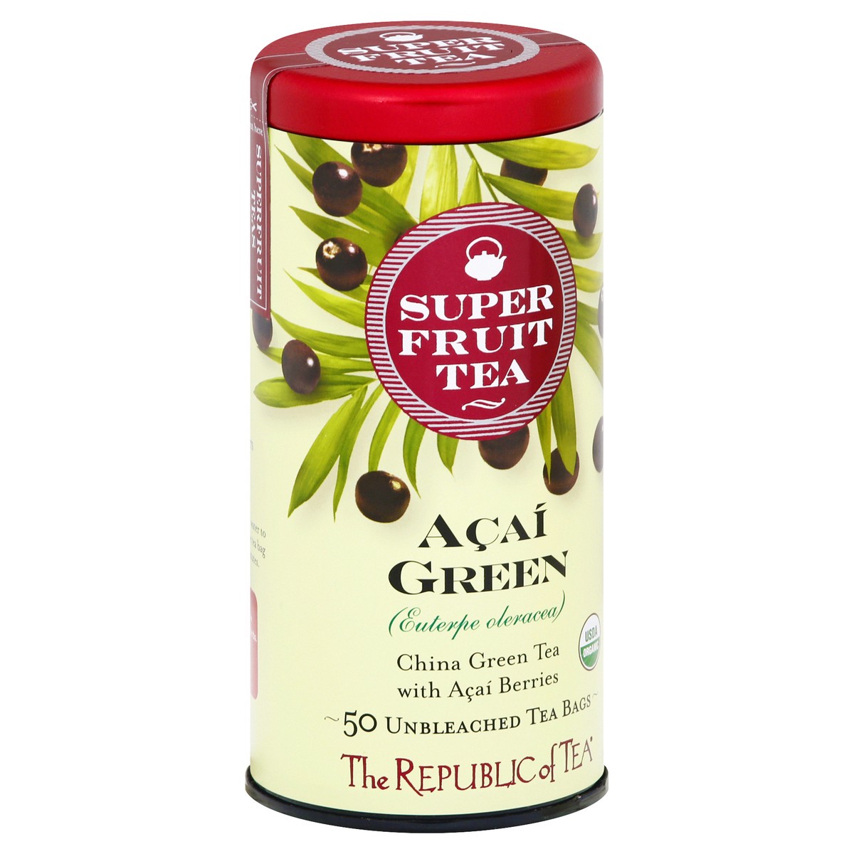 slide 4 of 9, The Republic of Tea Superfruit Tea Bags Acai Green Tea - 50 ct, 50 ct