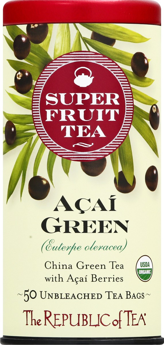 slide 1 of 9, The Republic of Tea Superfruit Tea Bags Acai Green Tea - 50 ct, 50 ct