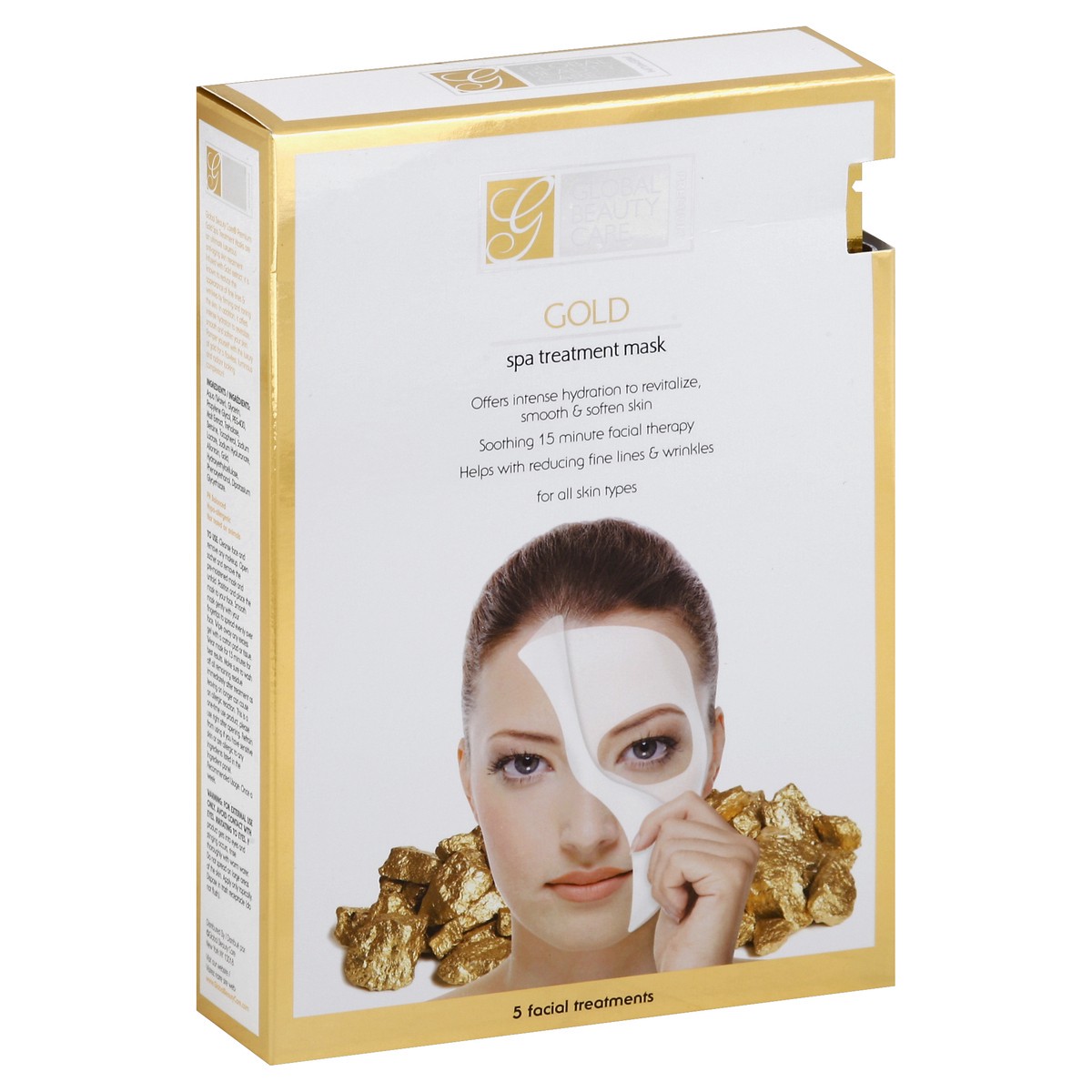 slide 4 of 5, Global Beauty Care Spa Treatment Mask 5 ea, 5 ct