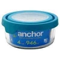 slide 1 of 1, Anchor 4 Cup Round Trueseal Food Storage Glass, 1 ct