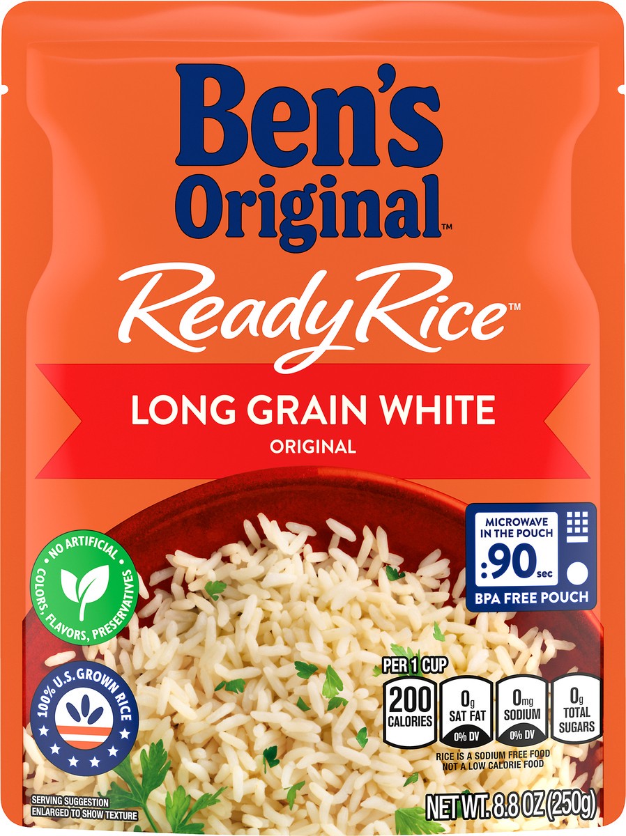 slide 13 of 13, Ben's Original White Rice, Original, Long Grain, 8.8 oz