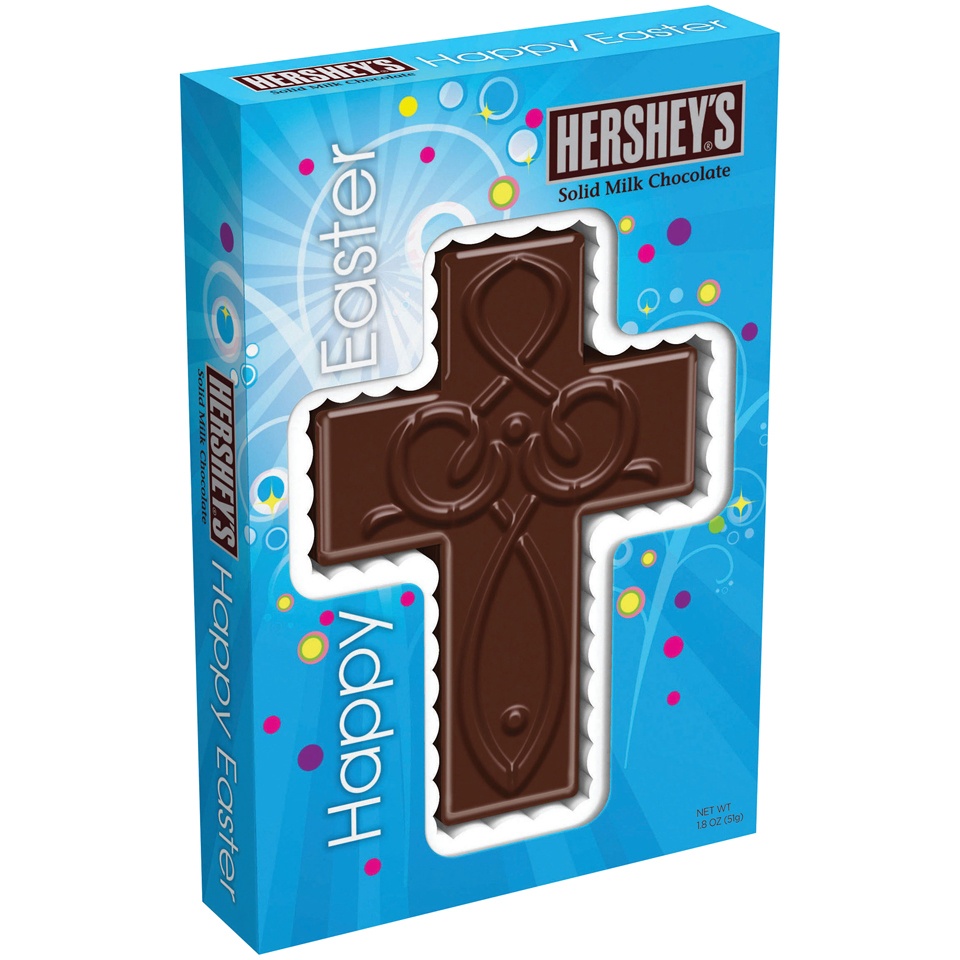 slide 1 of 1, Hershey's Solid Milk Chocolate Cross, 1.8 oz