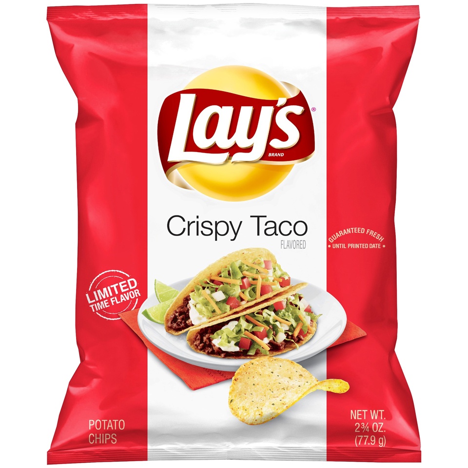 slide 1 of 1, Lay's Crispy Taco Chips, 2.8 oz