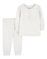 Carter's Baby 2-Piece PurelySoft Outfit Set Gray PRE