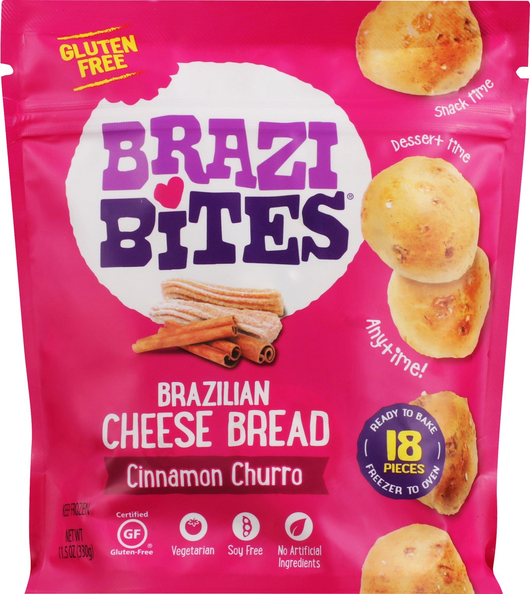 slide 6 of 12, Brazi Bites Brazilian Cinnamon Churro Cheese Bread 18 ea, 18 ct