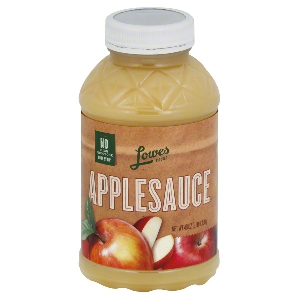 slide 1 of 1, Lowes Foods Applesauce, 48 oz