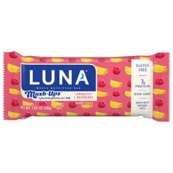LUNA Bar - Mash-Ups LemonZest + Raspberry Flavor - Snack Bars - Non-GMO - Gluten-Free Protein Bars - Made with Organic Oats (1 Count)