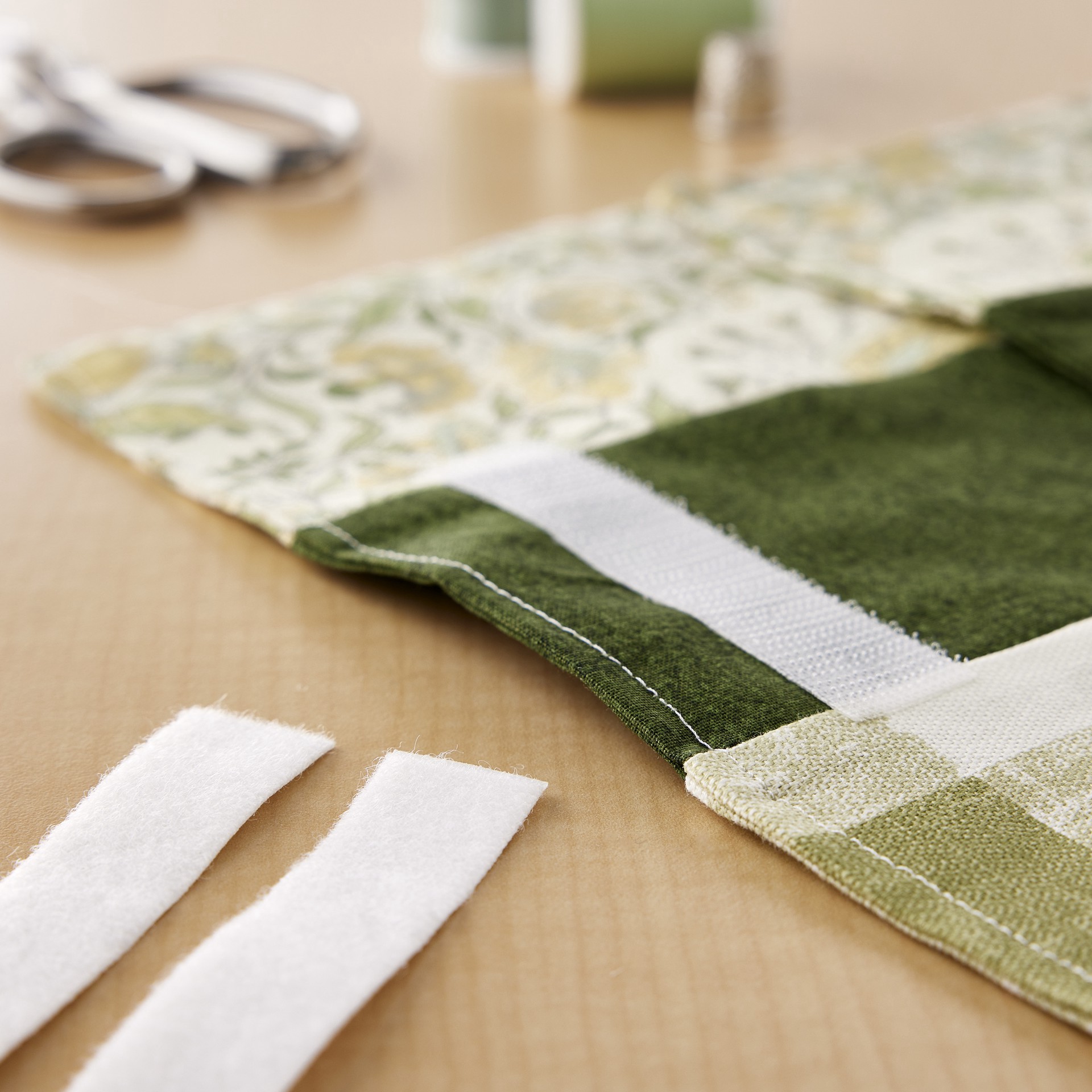 slide 3 of 5, Velcro Sticky Back For Fabrics - White, 24 in x 0.75 in