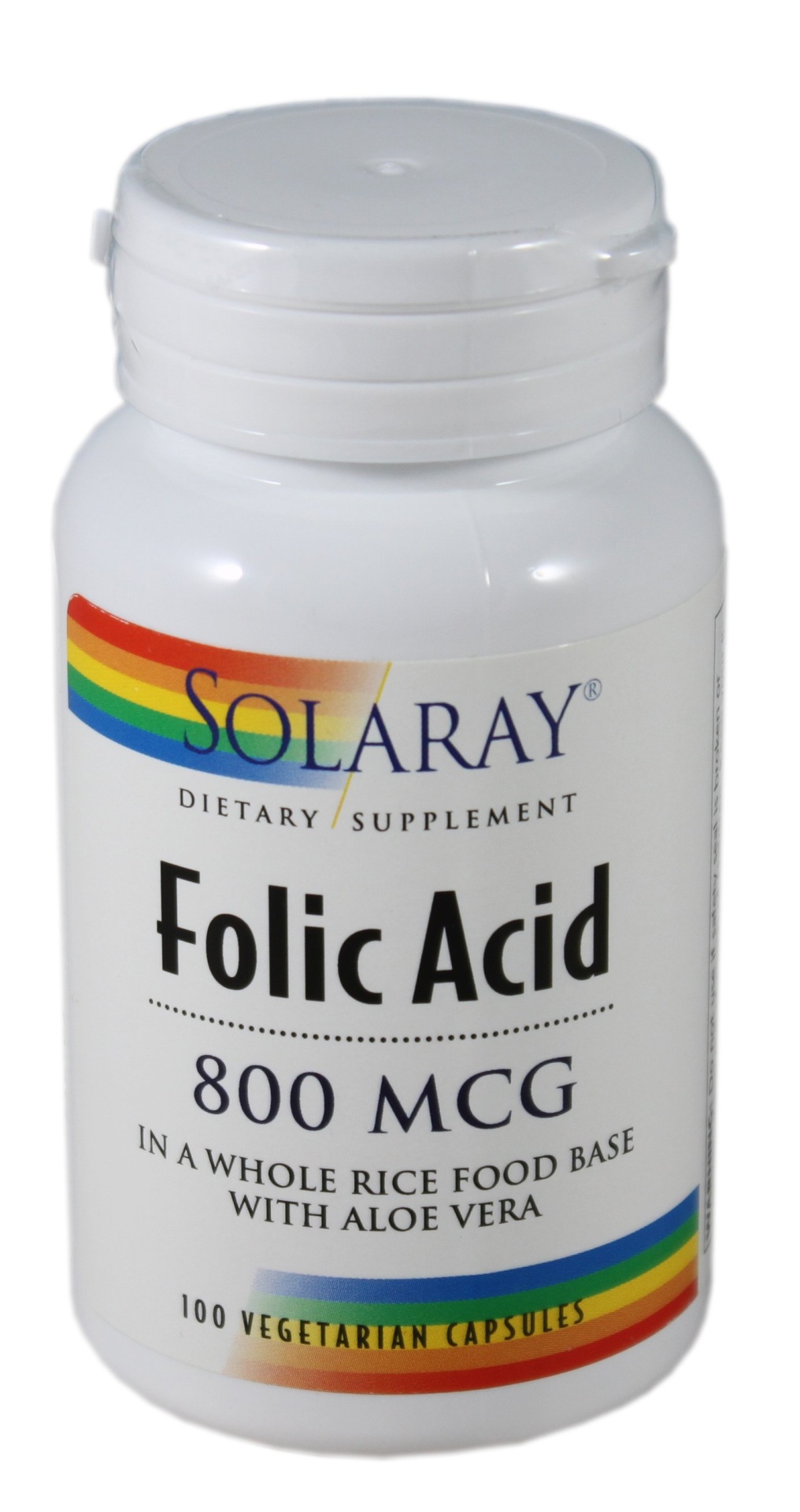 slide 1 of 1, Solaray Folic Acid, 100 ct