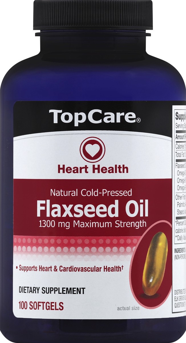 slide 5 of 6, TopCare Natrl Coldpressed Flaxsd Oil, 100 ct