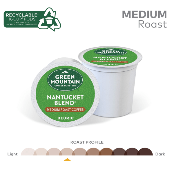 slide 9 of 9, Green Mountain Coffee Nantucket Blend Medium Roast Coffee Single-Serve K-Cup, Pack Of - 70 ct, 70 ct