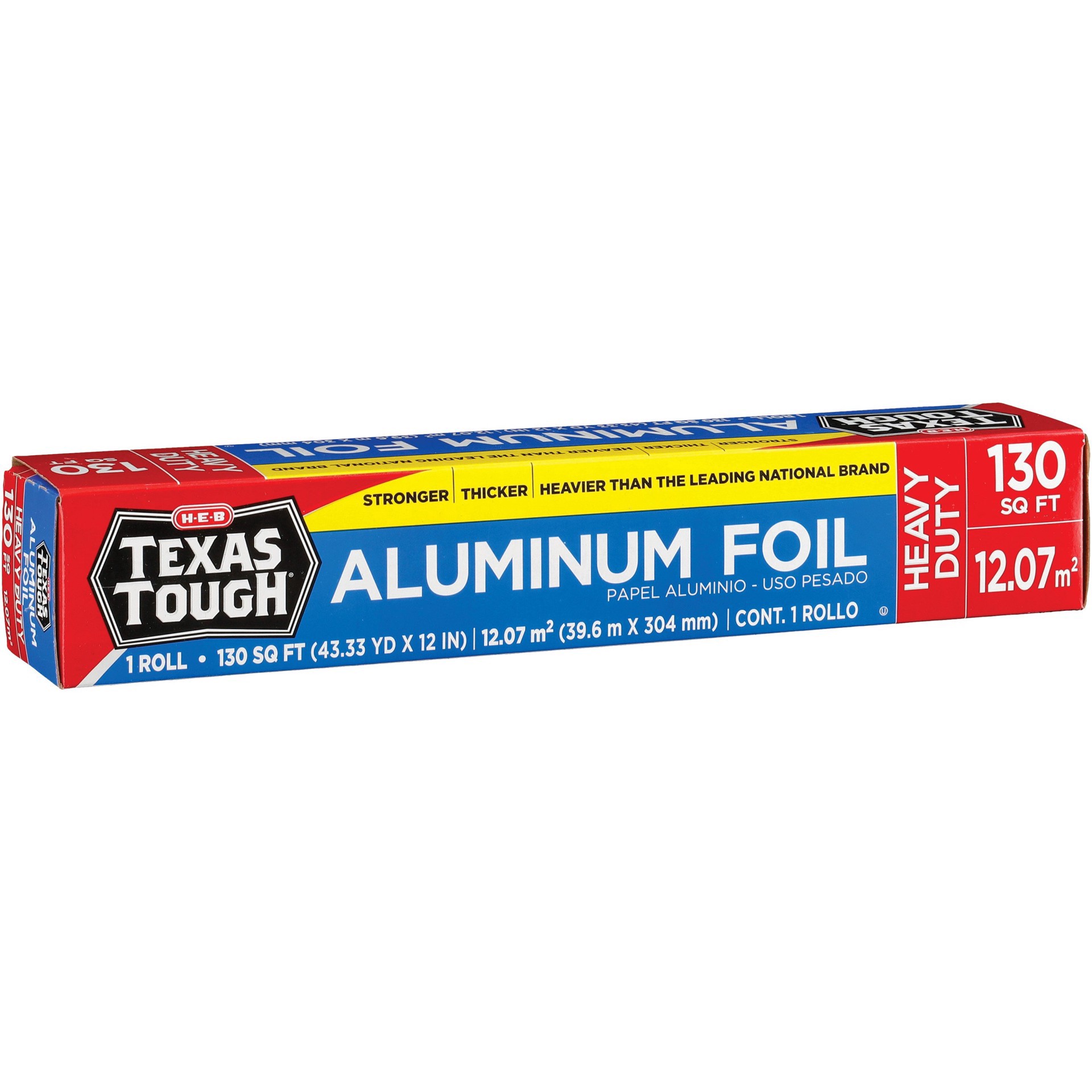 slide 1 of 1, H-E-B Texas Tough Heavy Duty Foil, 130 sq ft