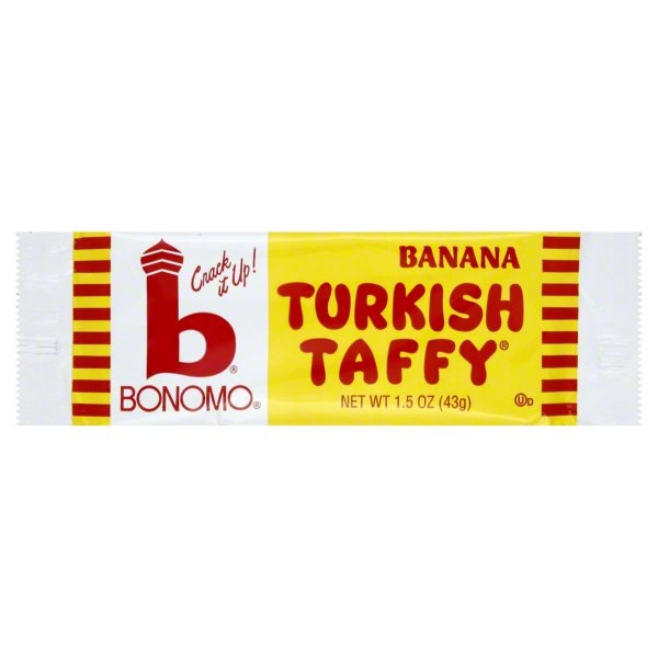 slide 1 of 1, Bonomo Banana Turkish Taffy, 1.5 oz
