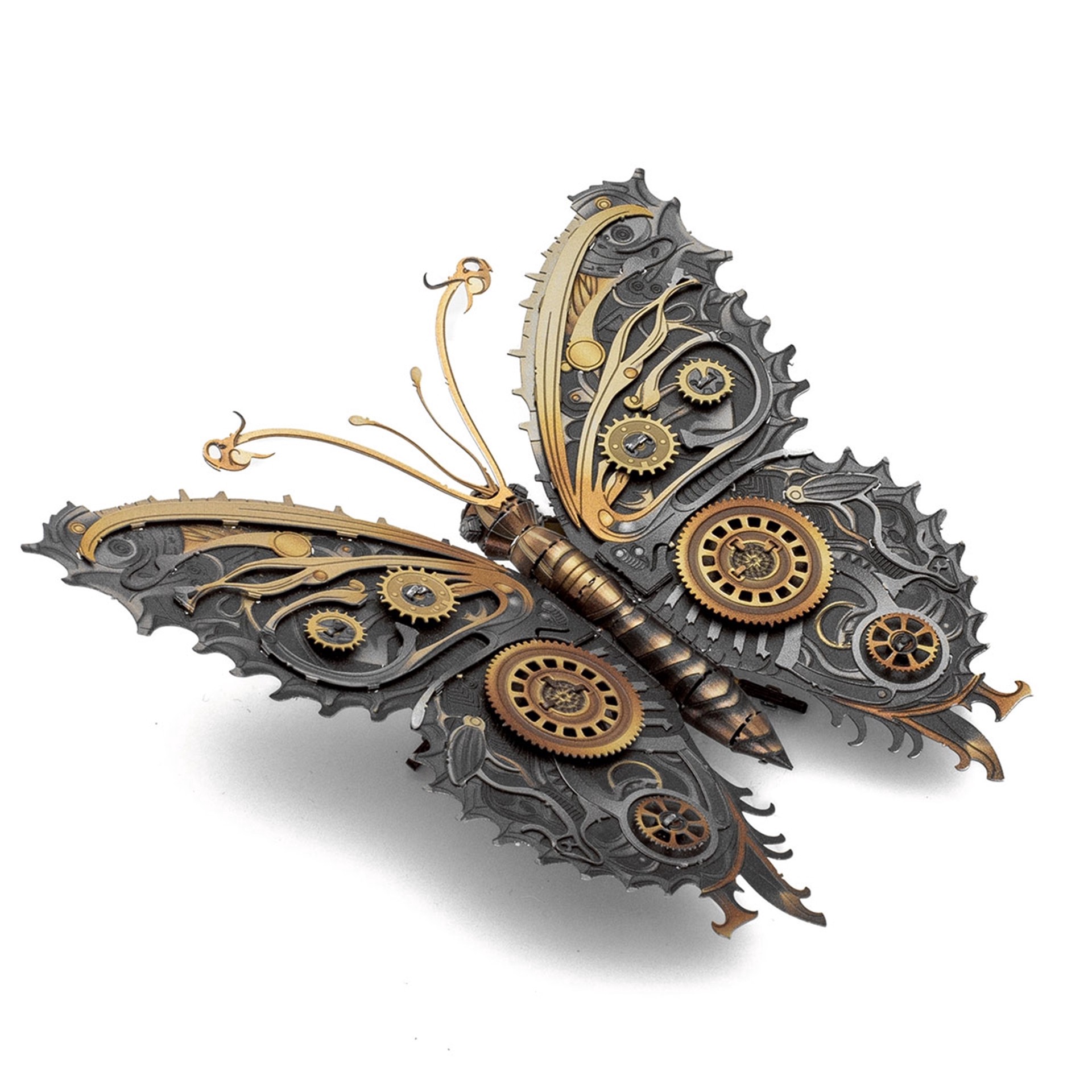 slide 8 of 8, Metal Earth Steampunk Butterfly Steel Model Kit, 3.74 in x 3.54 in x 1.5 in
