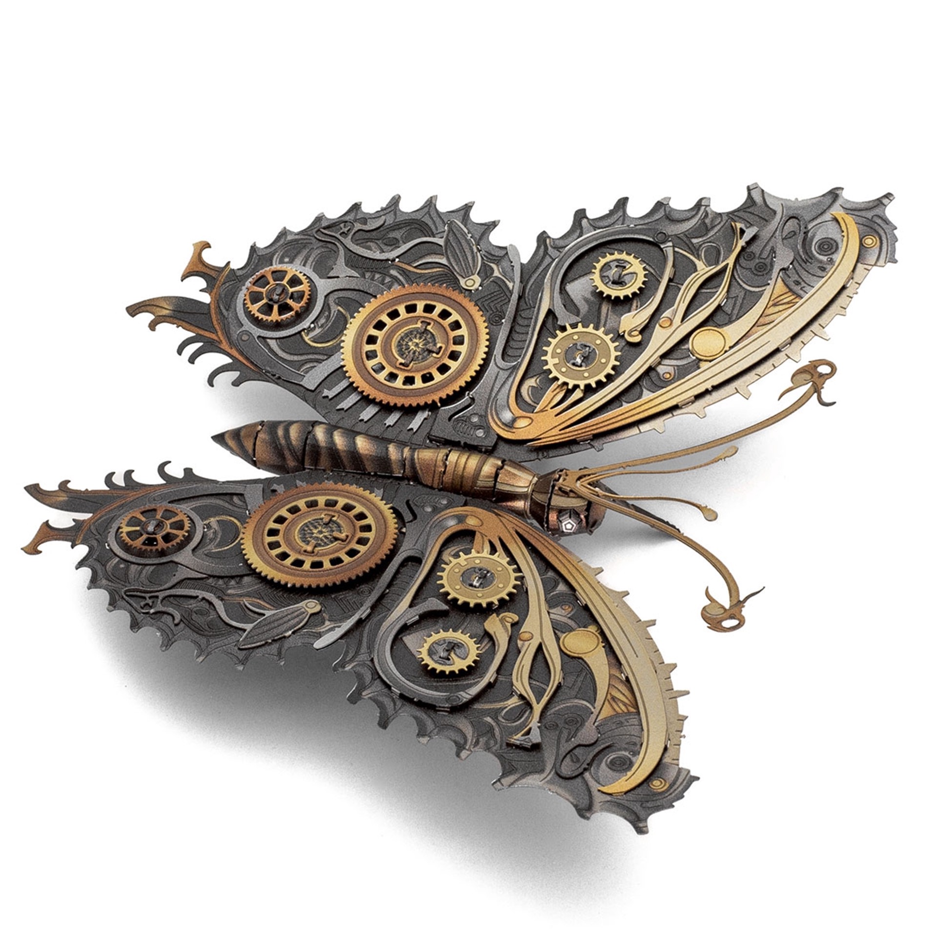 slide 7 of 8, Metal Earth Steampunk Butterfly Steel Model Kit, 3.74 in x 3.54 in x 1.5 in