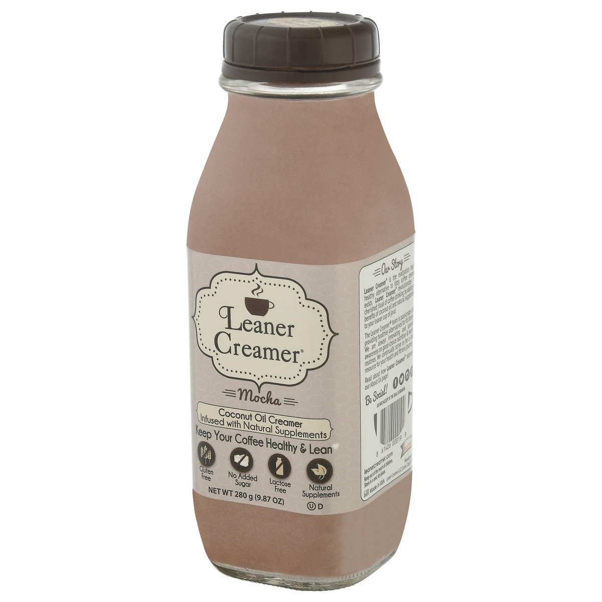 slide 11 of 12, Leaner Creamer Mocha Coconut Oil Creamer 280 gr, 280 g