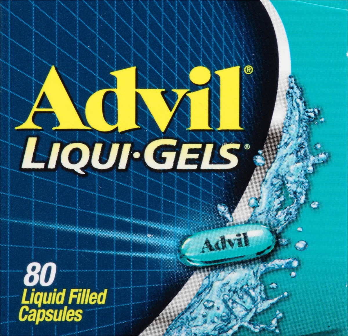 slide 4 of 8, Advil Liquid Filled Capsules 200 mg Pain Reliever/Fever Reducer 80 ea, 80 ct